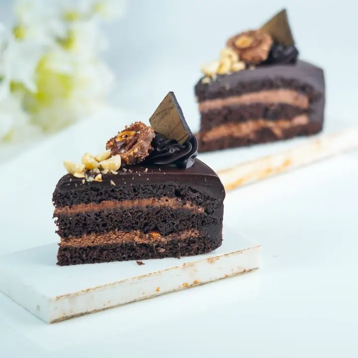 Chocolate Truffle Pastry — A slice of our truffle cake.