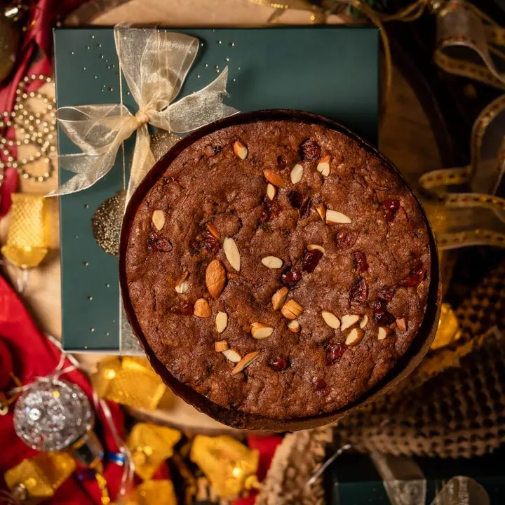 Christmas Plum Cake — Dark, fruit-heavy plum cake for the Christmas table.