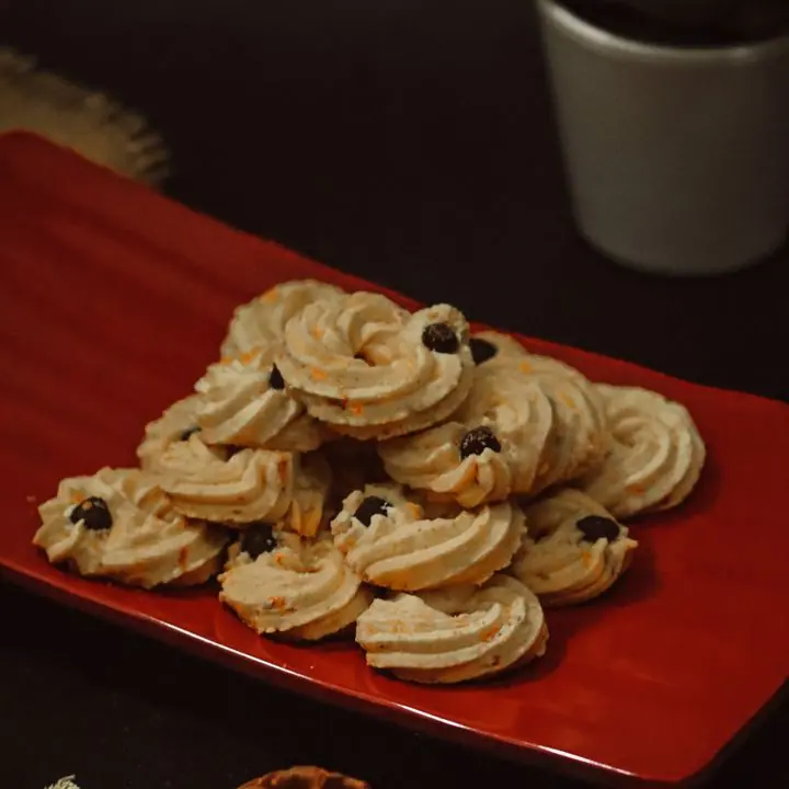 Butter Cookies — Piped butter cookies for chai time.