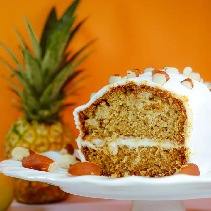 Pineapple Cake — Vanilla sponge, whipped cream and pineapple.