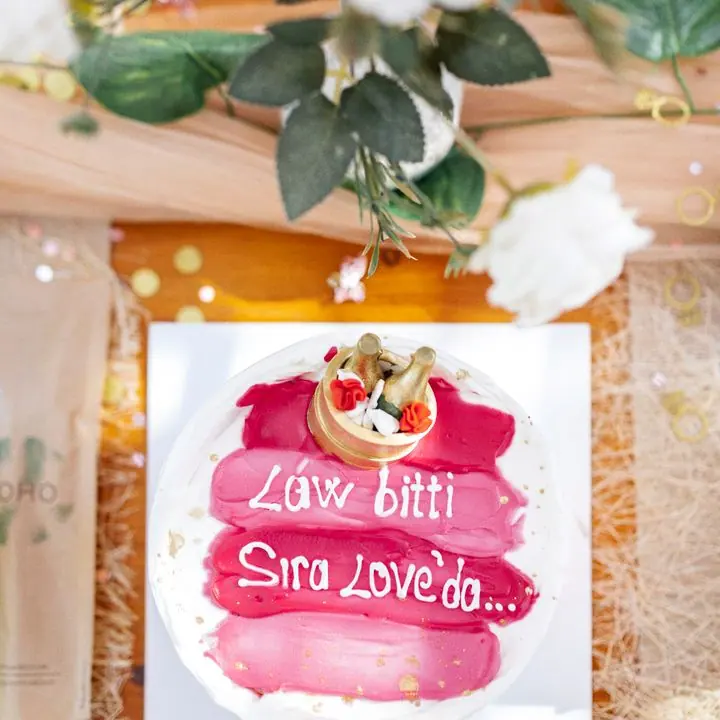 Photo / Message Cake — Your photo on edible paper, or a hand-piped message.