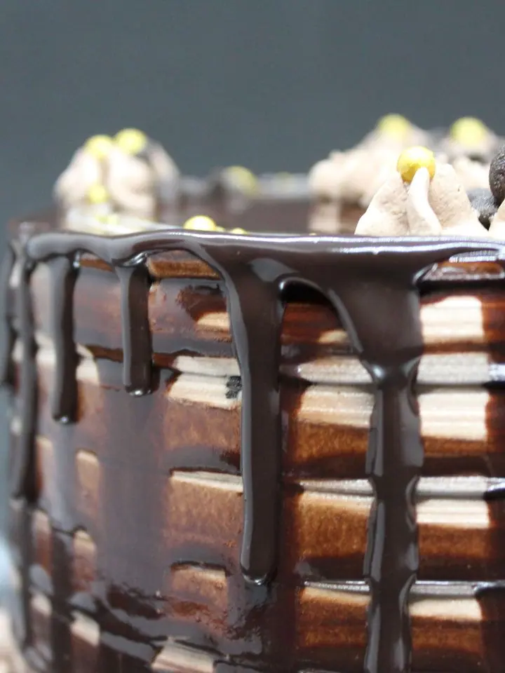 Chocolate drip cake